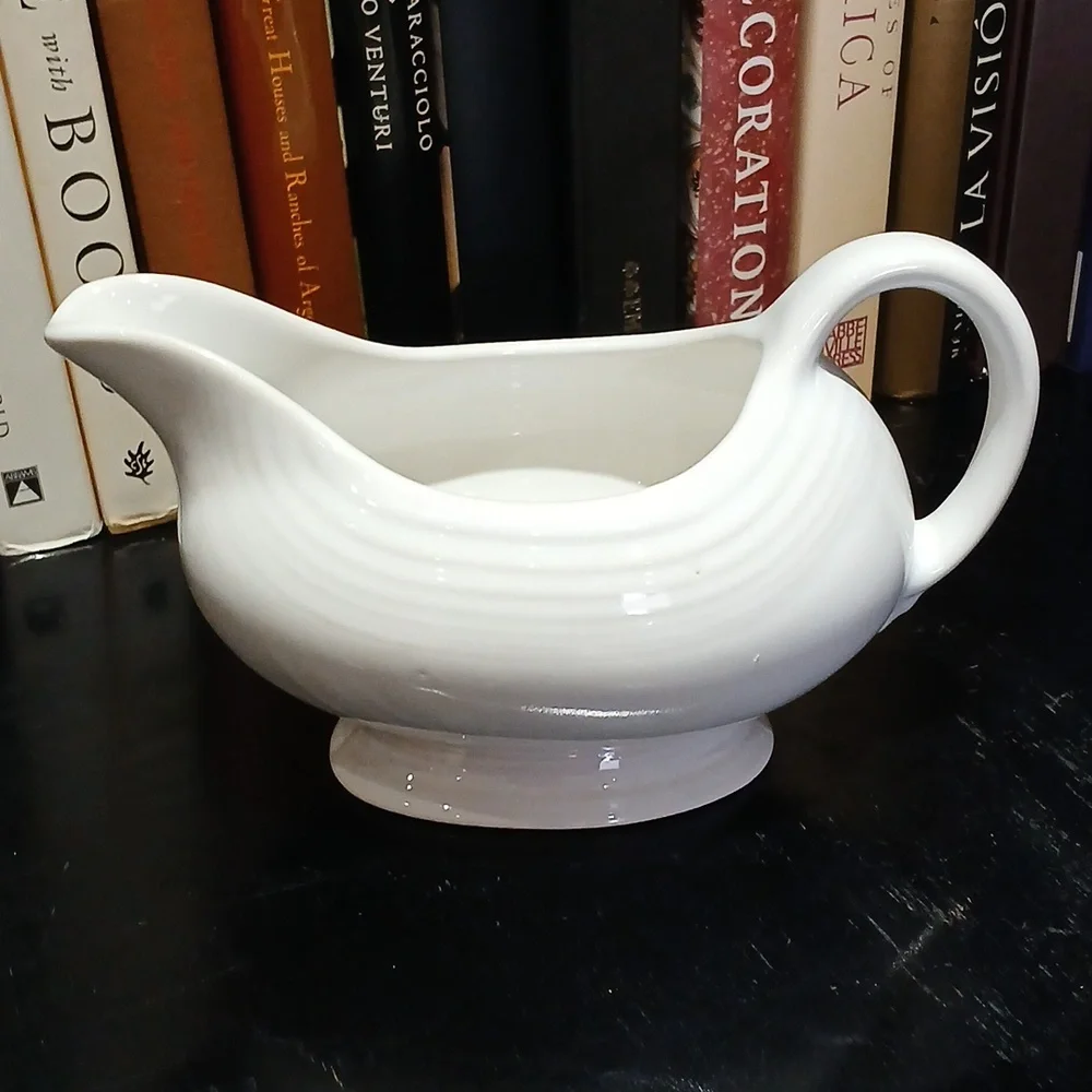 Fiesta Ware White Gravy/Sauce Boat